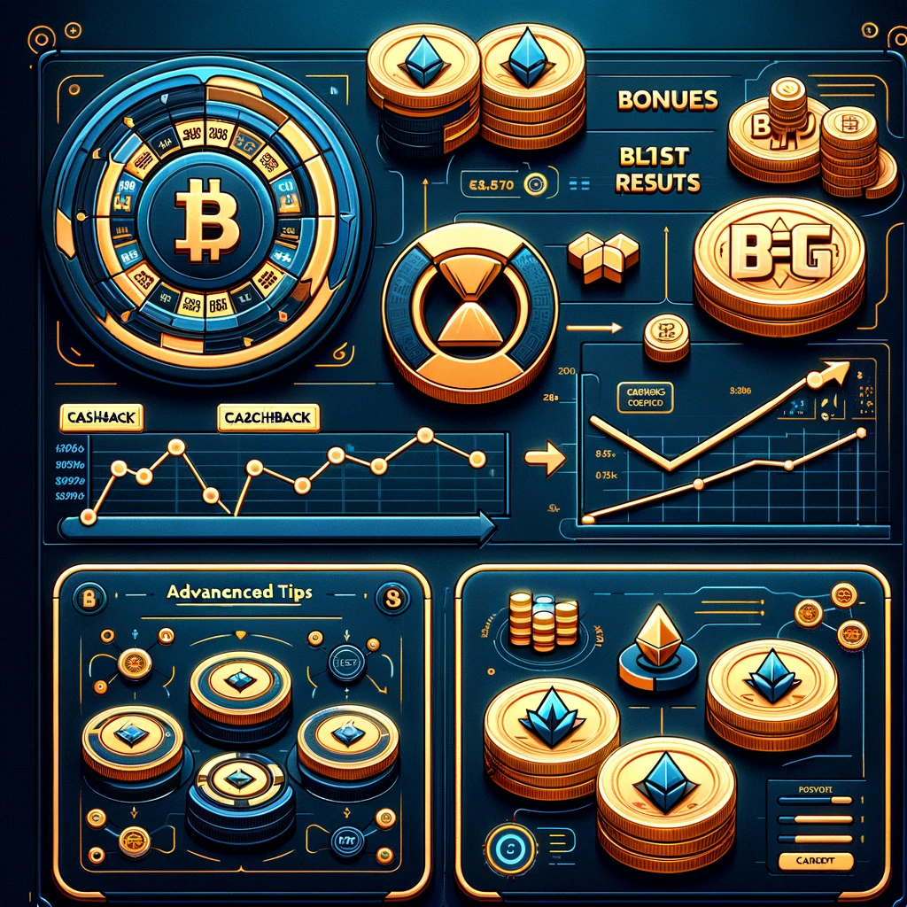 Here's the designed image that conveys advanced tips for enhancing gameplay on BetFury.io, focusing on leveraging BetFury's bonuses and analyzing past results to optimize your gaming strategy.