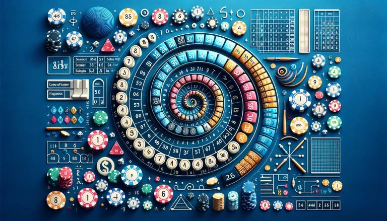 Here's the feature image for your blog post on the Fibonacci Betting System in casino gaming. The design visually represents the mathematical and strategic essence of applying the Fibonacci sequence to betting, incorporating elements like spirals, numerical sequences, casino chips, and game tables to convey the concept engagingly and informatively.