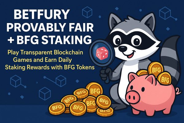 BetFury Provably Fair Games and BFG Staking Rewards.